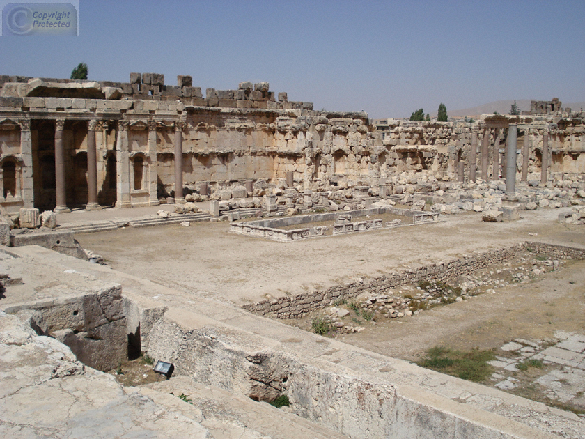 The Great Court in the Temple of Jupiter in Baalbek